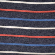 INDIGO/RED KNT41630 DU1917 SWEATER H.STRIPE CASHMERE LOOK