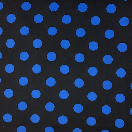 Black / Royal QUARTER DOTS DTY BRUSHED