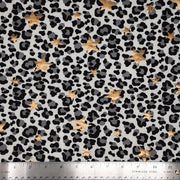 BLACK/GRAY/GOLD 79701- DTY BRUSHED GOLD STARS