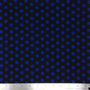 JET BLACK/ROYAL PO#18370S DTY PRINT POLKA DOT