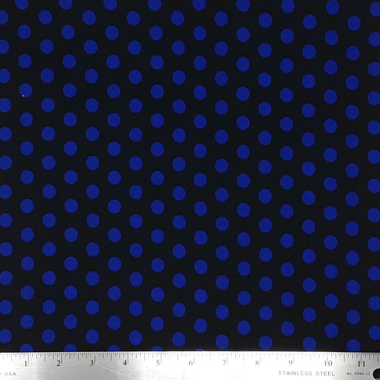 JET BLACK/ROYAL PO#18370S DTY PRINT POLKA DOT