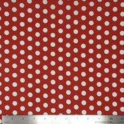 TRUE RED/WHITE PO#18370S DTY PRINT POLKA DOT