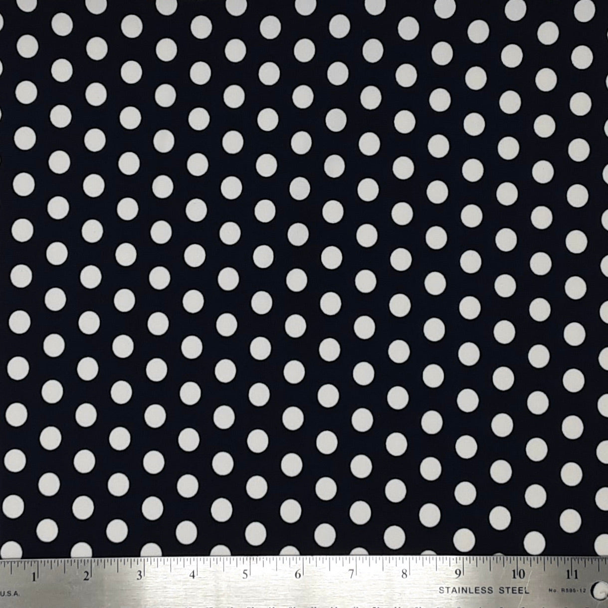 NAVY/WHITE PO#18370S DTY PRINT POLKA DOT