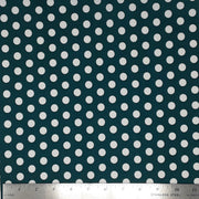 CEDAR GREEN/WHITE PO#18370S DTY PRINT POLKA DOT