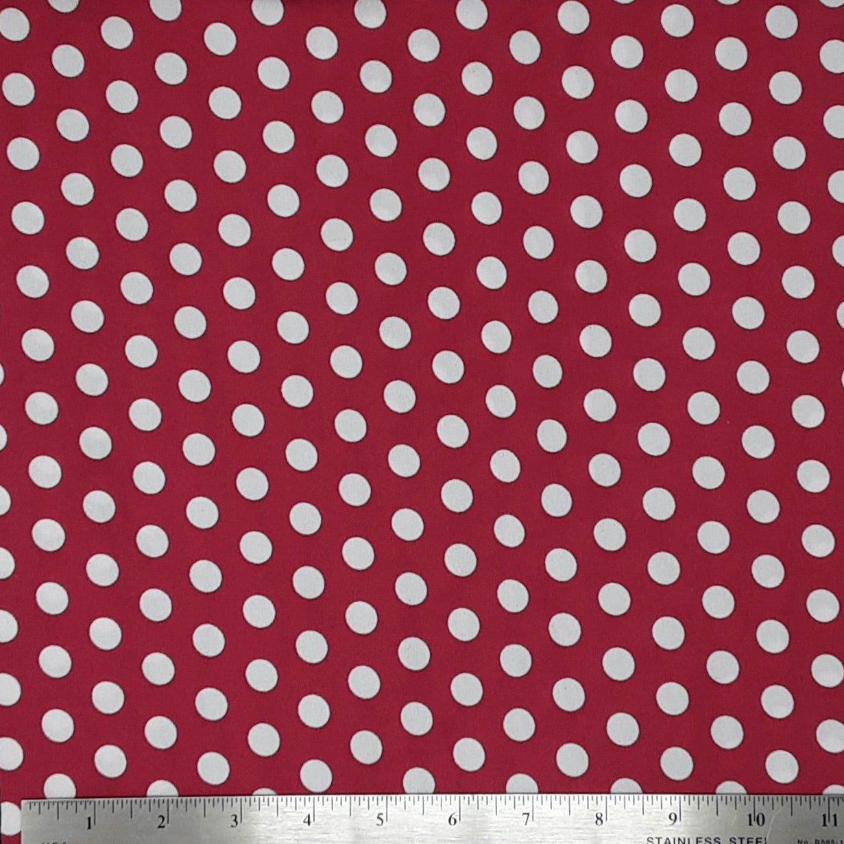 BERRY/WHITE PO#18370S DTY PRINT POLKA DOT