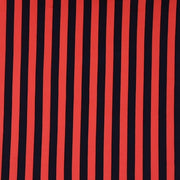 Simple Stripe Red/Black DTY Brushed Fabric