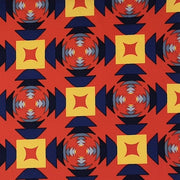 Laced Weave A4 Red/Yellow/Blue DTY Fabric