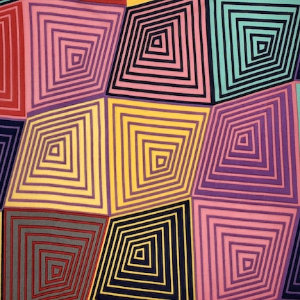 Wrinkle Art 2 Pink/Yellow/Purple DTY fabric