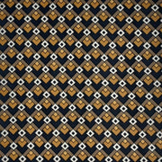 Decos Squares Charcoal/Gold DTY fabric