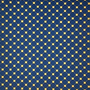 Blue Gold Cross Dots Blue/Gold DTY Fabric