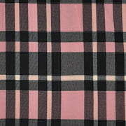 Plaid Black Dusty Rose - DTY Fabric