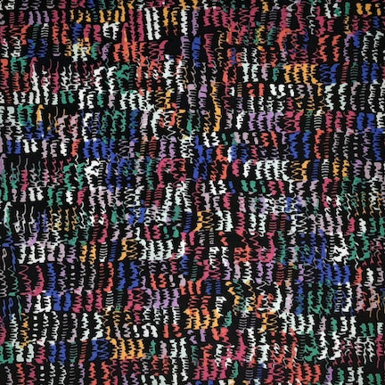 Darn and Squigz Green/Red/Black DTY Fabric