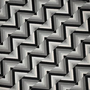 Chevroney Art Gray/Black/White DTY Print