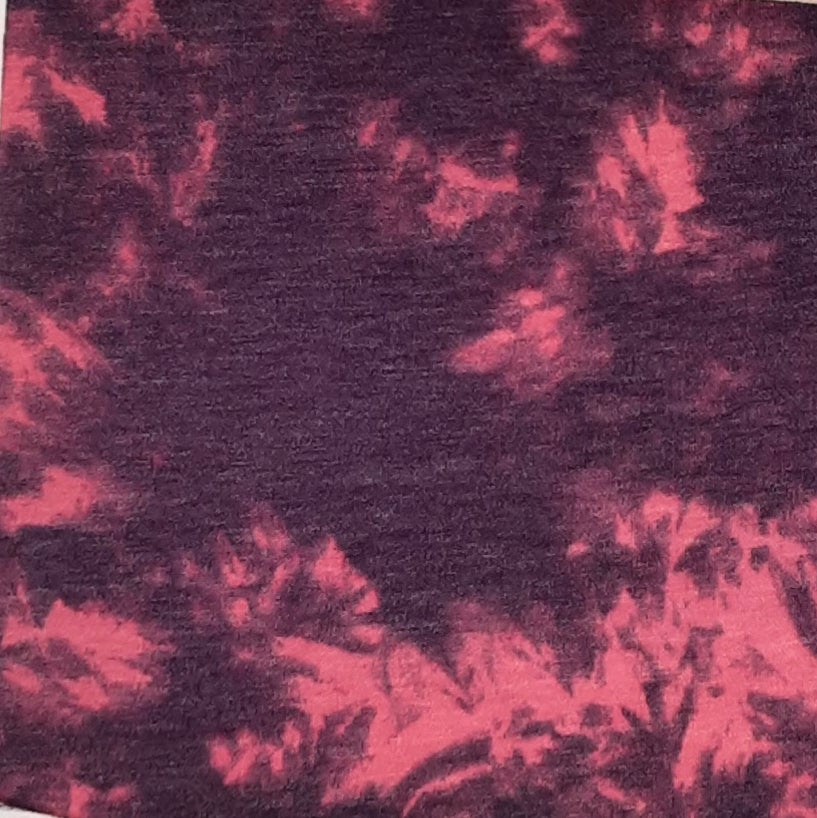 FREE SHIPPING!!! Silver Ink Tie Dye Pattern Printed on French Terry Fabric,  DIY Projects by the Yard 