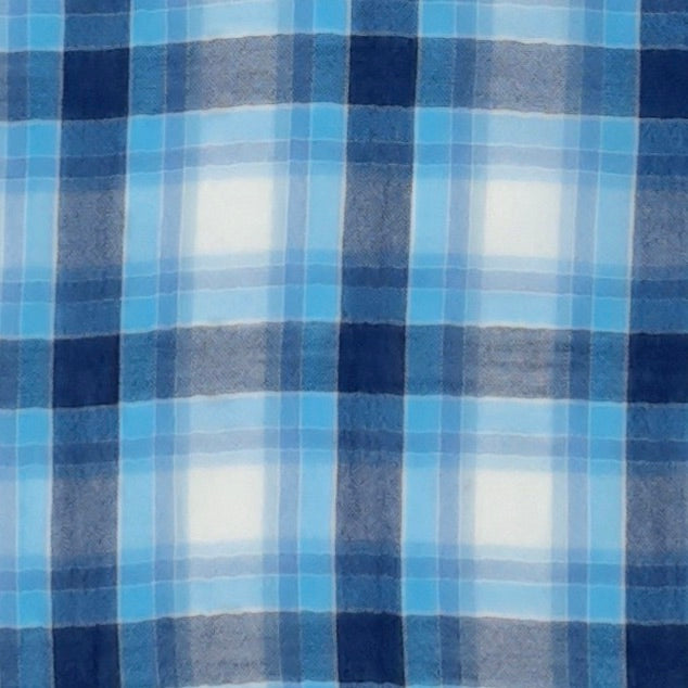 Navy Turq Gauze Plaid POP-1950 GAUZE PLAID