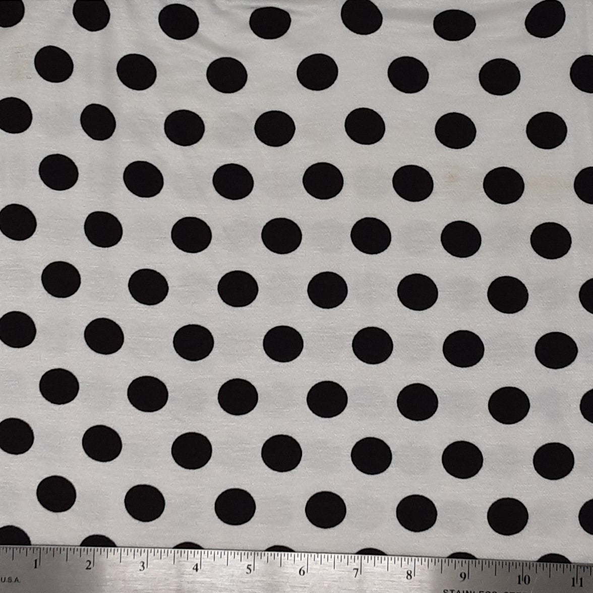 WHITE BLACK POLKA DOT JERSEY