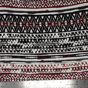 BLACK/WINE 80011 RAYON SPANDEX GEOMETRIC PRINT JERSEY