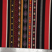 RED/BLACK 307-GW180447C RAYON SPANDEX PRINT JERSEY