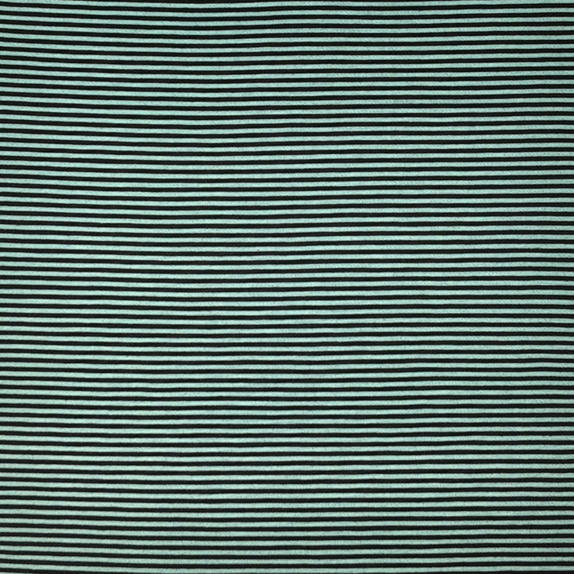 Seafoam/Black Stripes Jersey Rayon Spandex