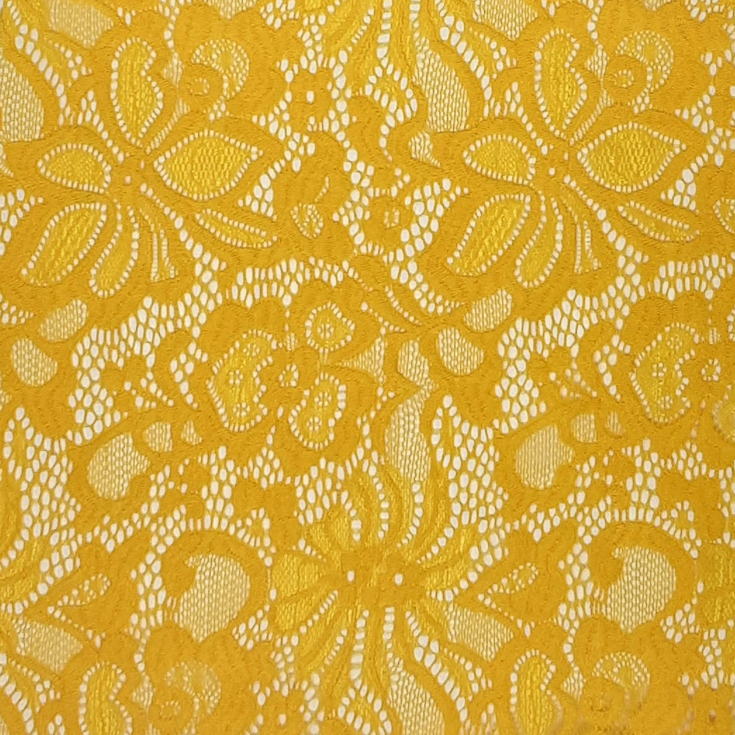 YELLOW LACE -1141-JACQUARD LACE