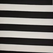 Wide Stripe Black/Off white Liverpool Fabric