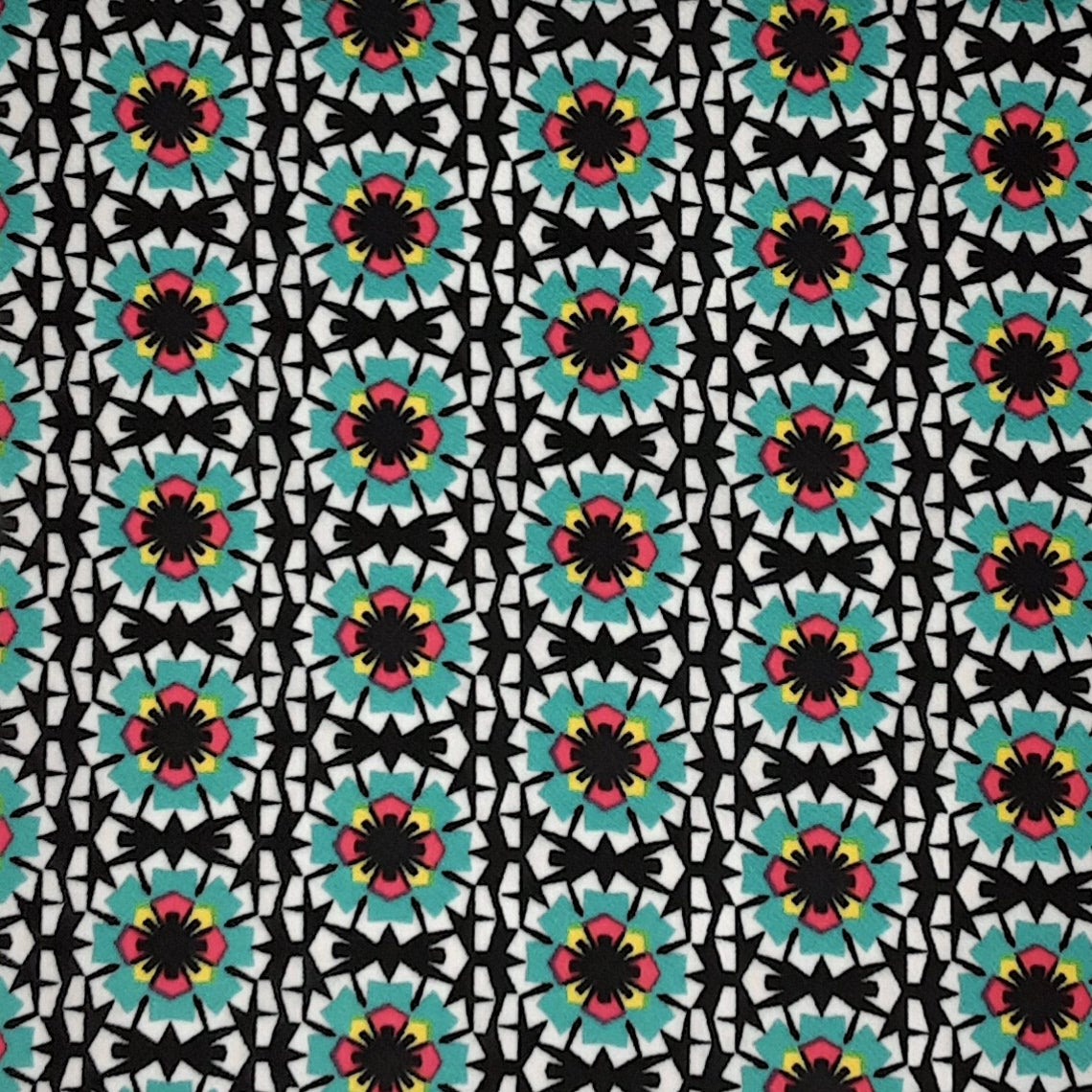 BLACK/MINT/FUCSHIA Liverpool Fabric
