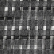 Houndstooth Small Plaid Black/White Liverpool Fabric