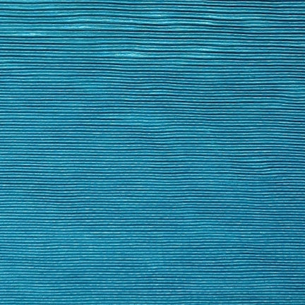 Tile Blue Pleated Fabric Solid