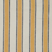 Mustard/Navy Rayon Linen Vertical Stripes Print