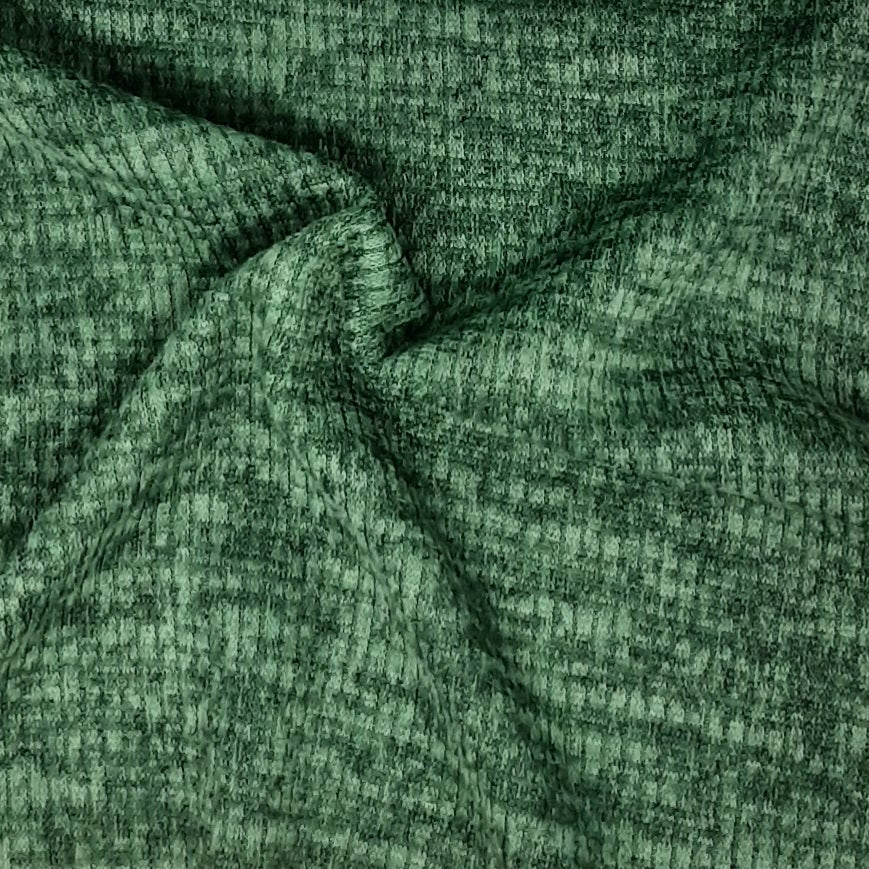 Fir Green Sweater knit T/R Brushed 4x2 Rib