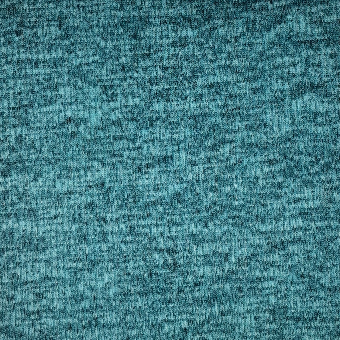 Tile Blue Sweater knit T/R Brushed 4x2 Rib
