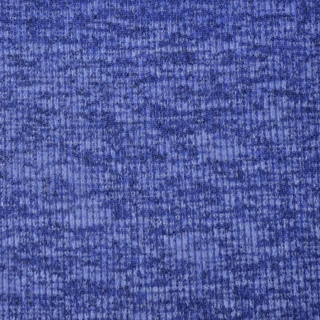 Spectrum Blue Sweater knit T/R Brushed 4x2 Rib