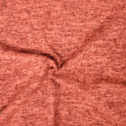 Hot Coral Sweater Knit T/R Brushed 8X4 Fabric