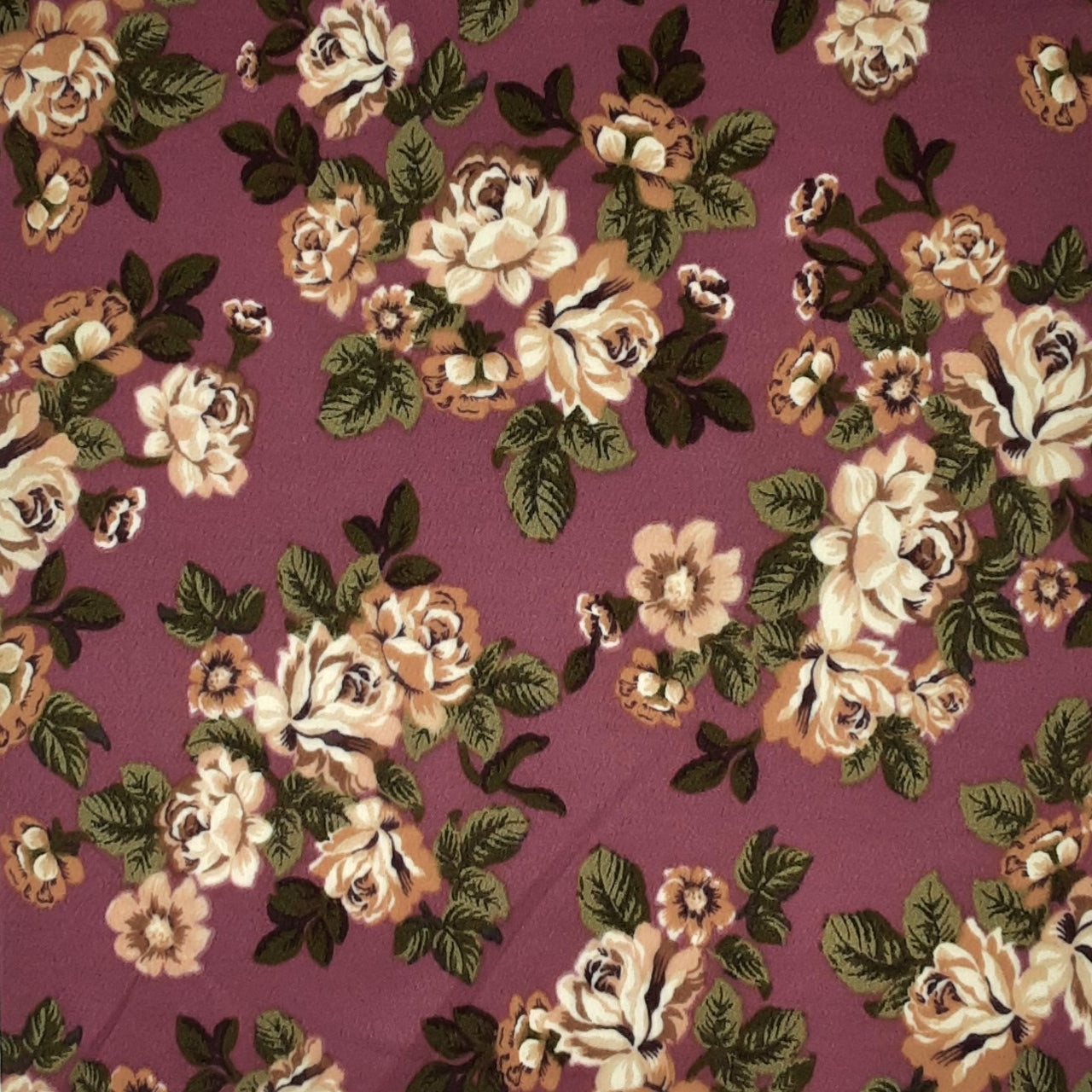 TAUPE KNT1449-SR70257 TECHNO FLORAL PRINT