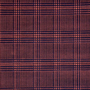 Fine Plaid Navy/Orange Techno Fabric