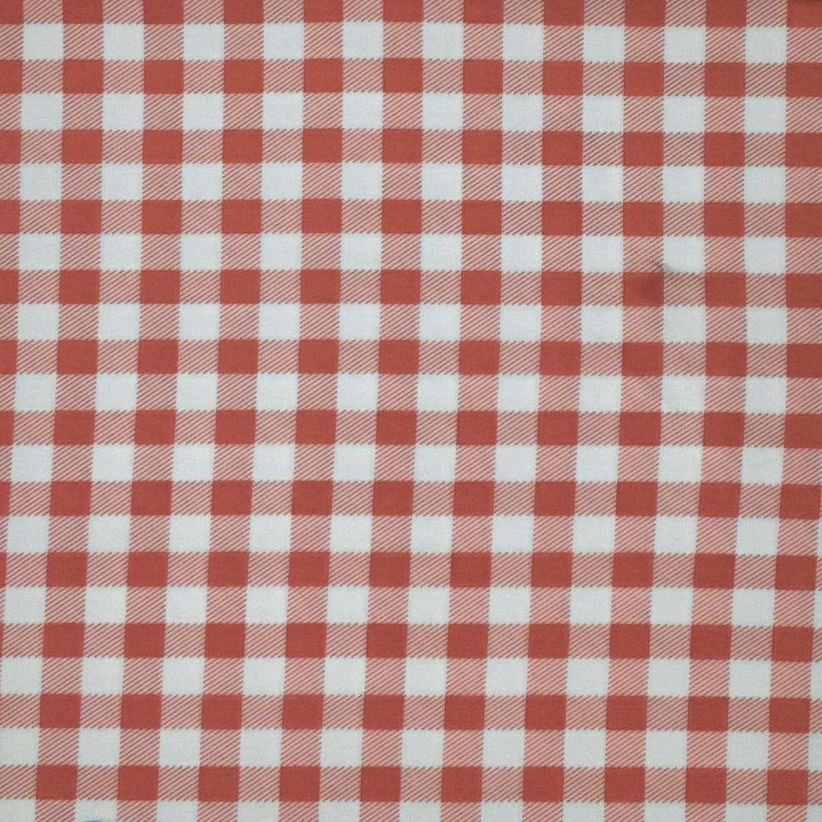 CORAL/WHITE PLAID ASSORTED TECHNO PRINT