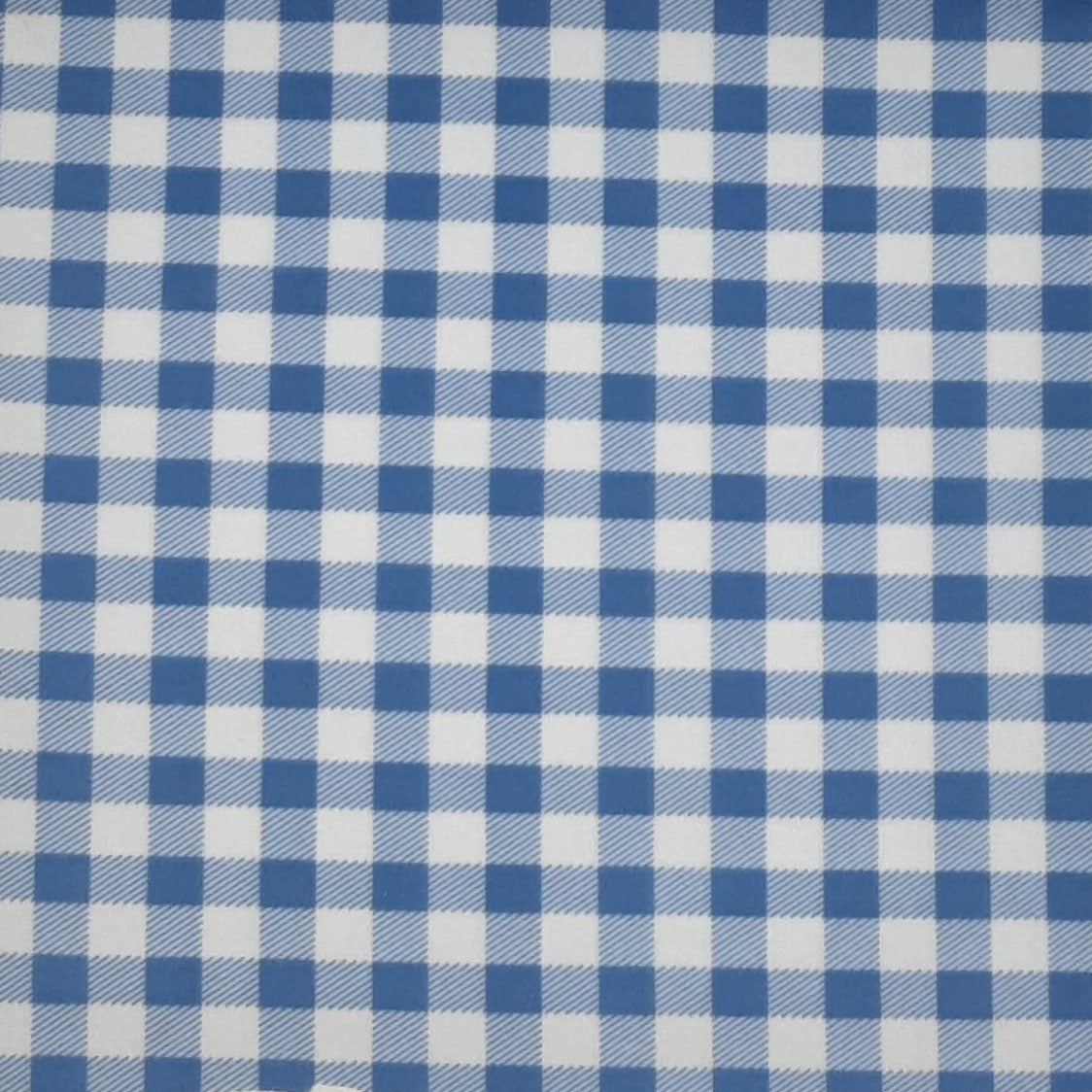 BLUE/WHITE PLAID ASSORTED TECHNO PRINT