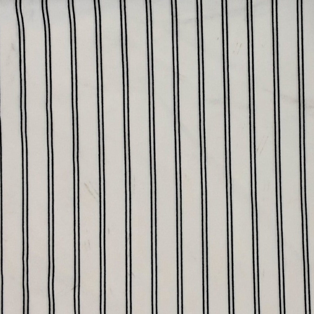 IVORY KNT3971-DU1653 TECHNO CREPE VERTICAL STRIPE