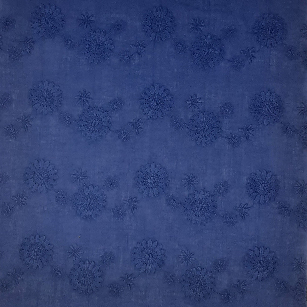 NAVY/NAVY#3 COTTON VOILE EMBROIDERY