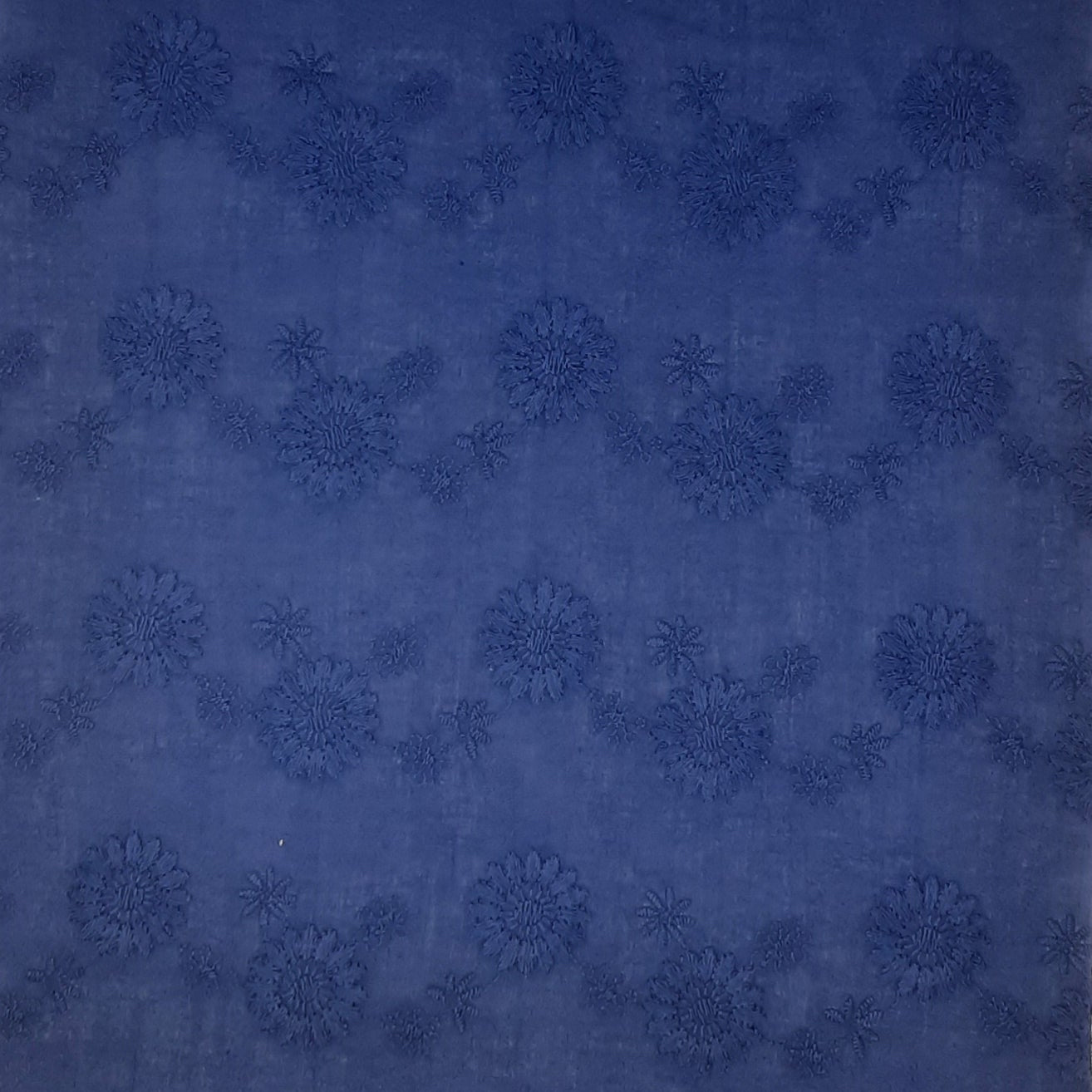NAVY/NAVY#3 COTTON VOILE EMBROIDERY
