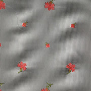 BLACK POLYESTER EMBROIDERY