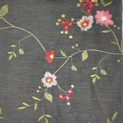 SWEET GRAY CHAM-329 CHAMBRAY EMBROIDERY 51/52"